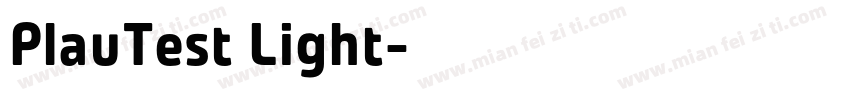 PlauTest Light字体转换